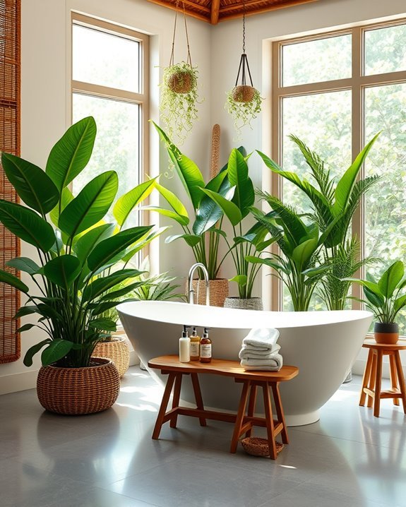indoor plants enhance tranquility