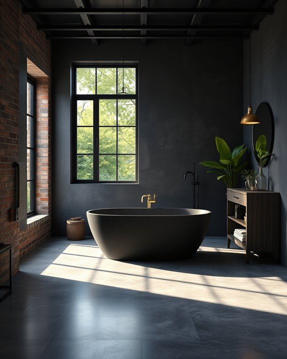 industrial bathroom design elements