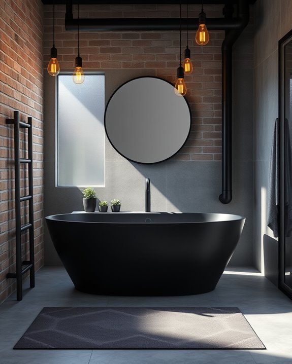 industrial bathroom design elements
