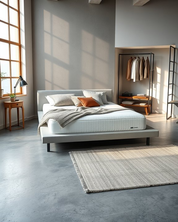 industrial chic bedroom design