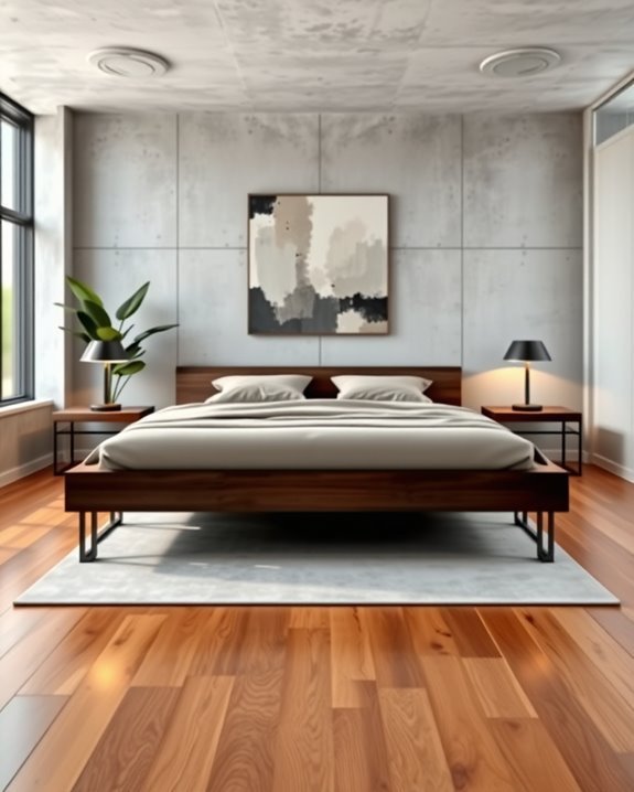 industrial chic bedroom design