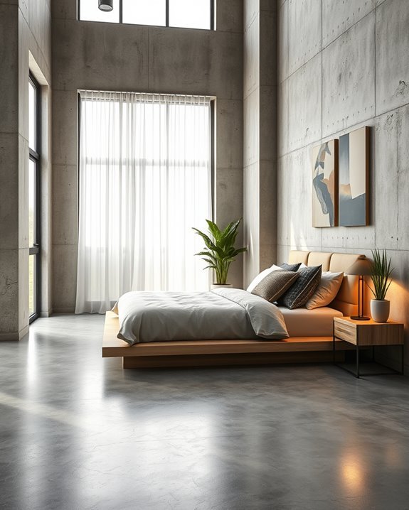 industrial chic bedroom design