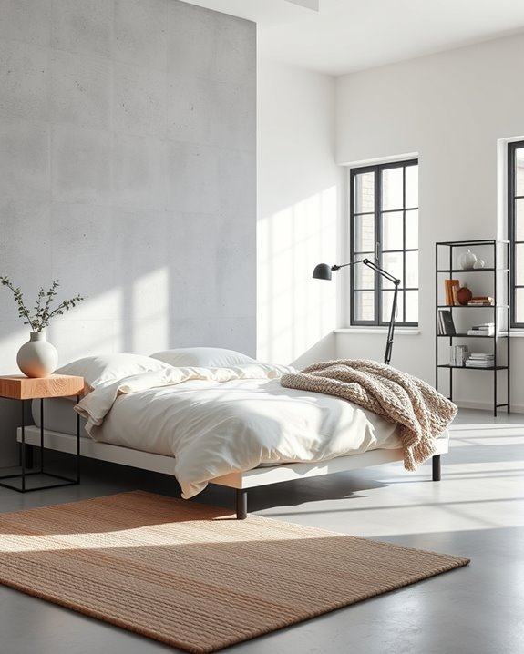 industrial chic bedroom design