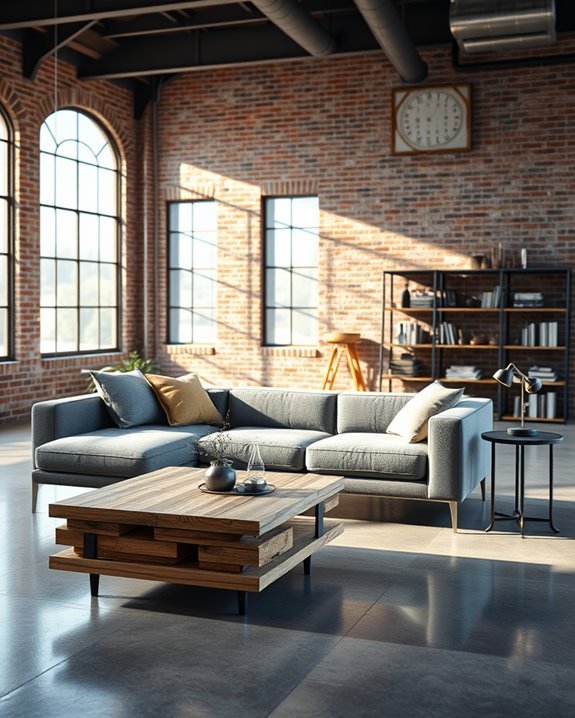 industrial chic lounge design