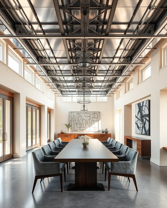industrial chic metal ceilings
