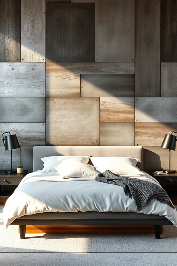 industrial metal panel aesthetics