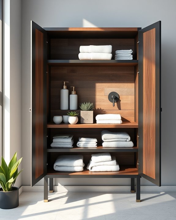 industrial modern bathroom cabinets