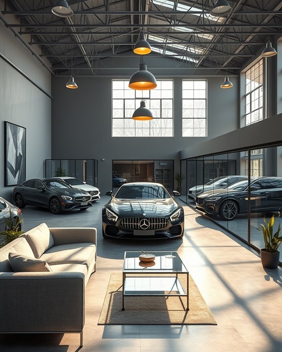 industrial modern vehicle showcase