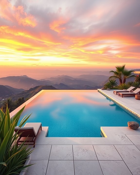 infinity pool scenic oasis