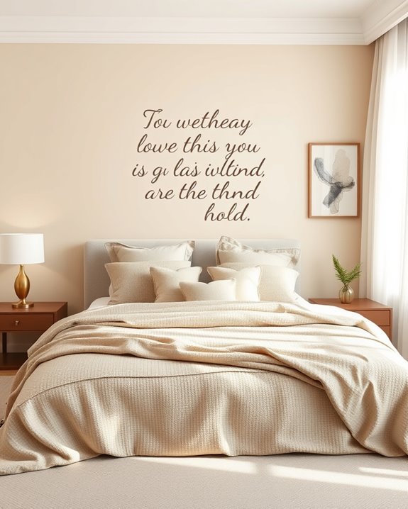 inspirational quote mural design
