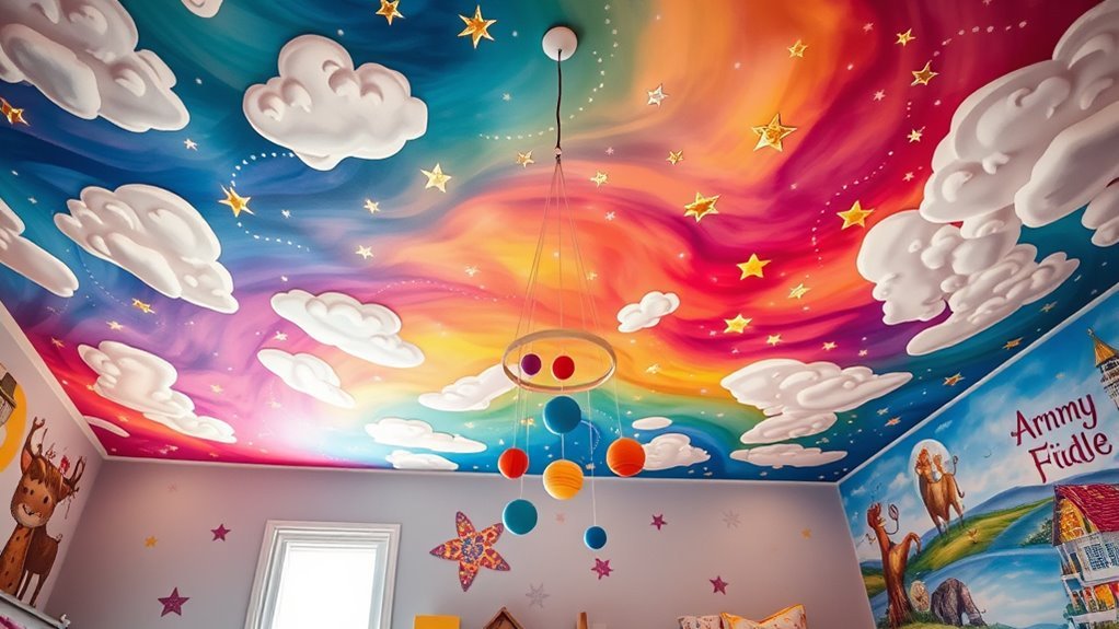 inspiring children s bedroom ceilings