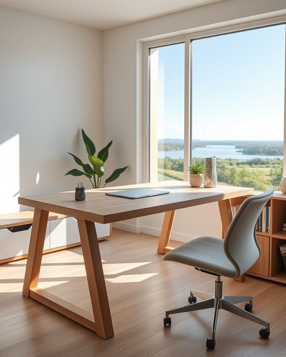 inspiring workspace with nature