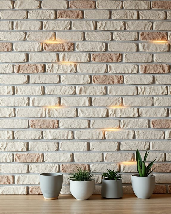 integrated brick wall lighting