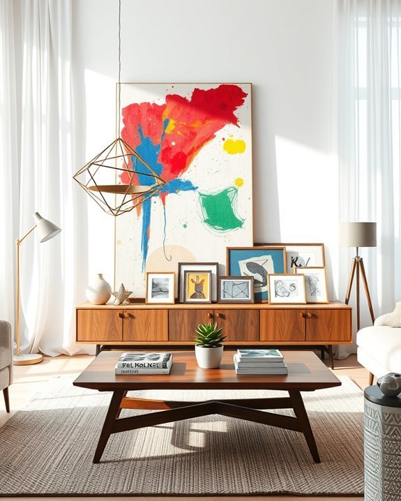 interactive abstract art displays