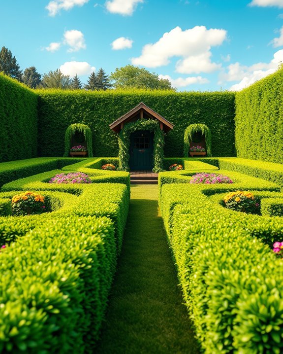 interactive backyard adventure maze