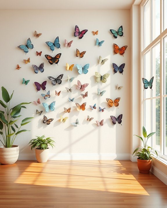 interactive butterfly engagement space