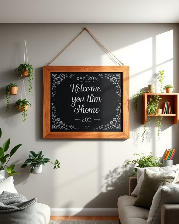 interactive chalkboard wall art