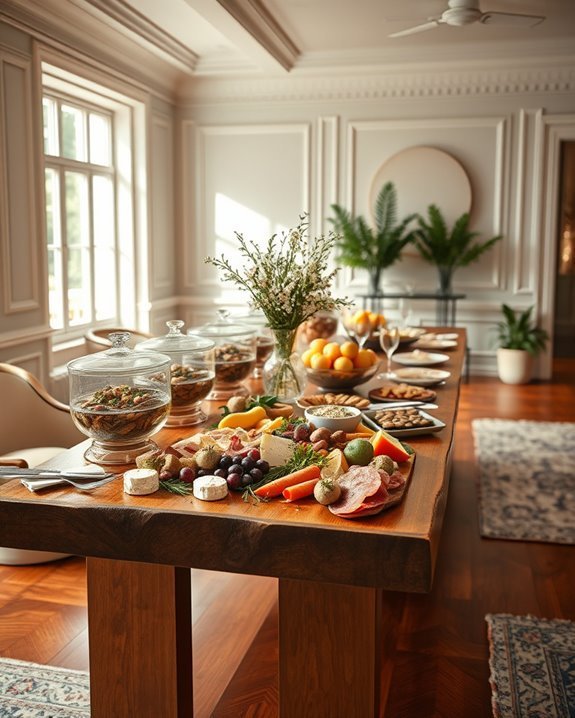 interactive dining buffet experience