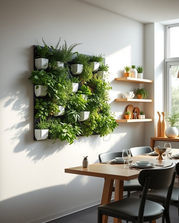 interactive dining wall features