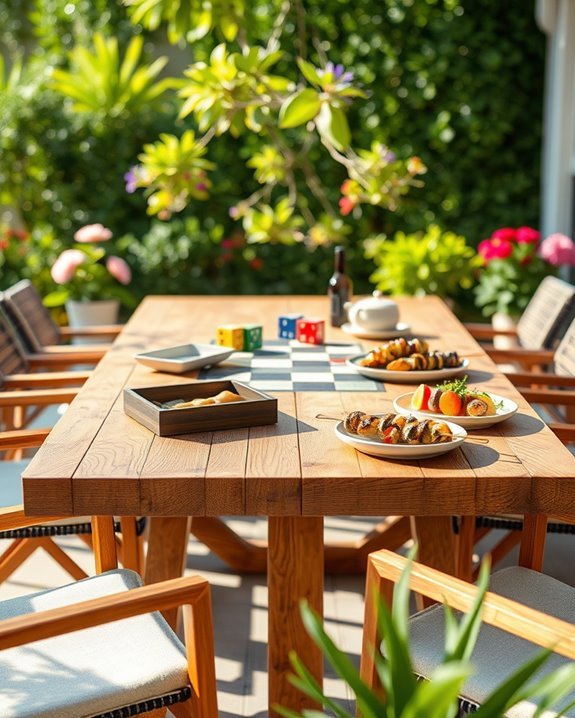 interactive outdoor game area