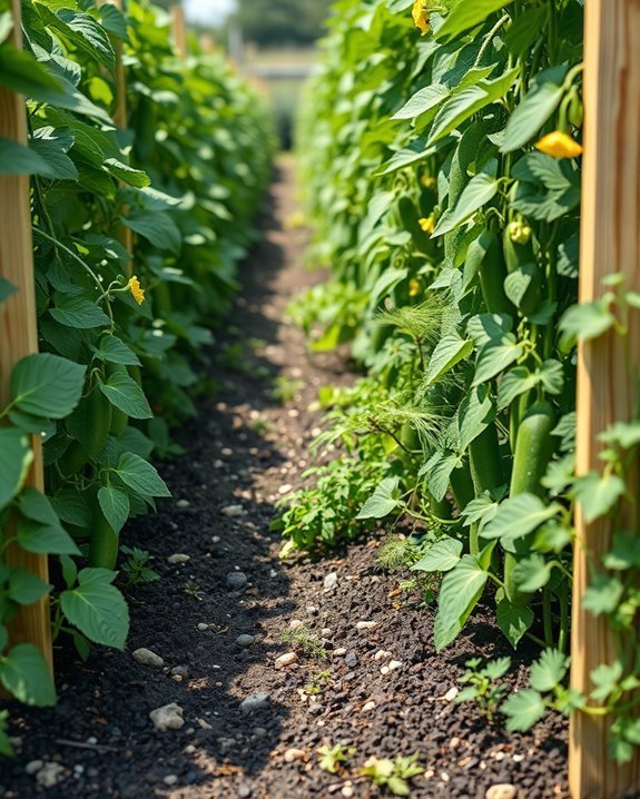 interplanting cucumbers with herbs