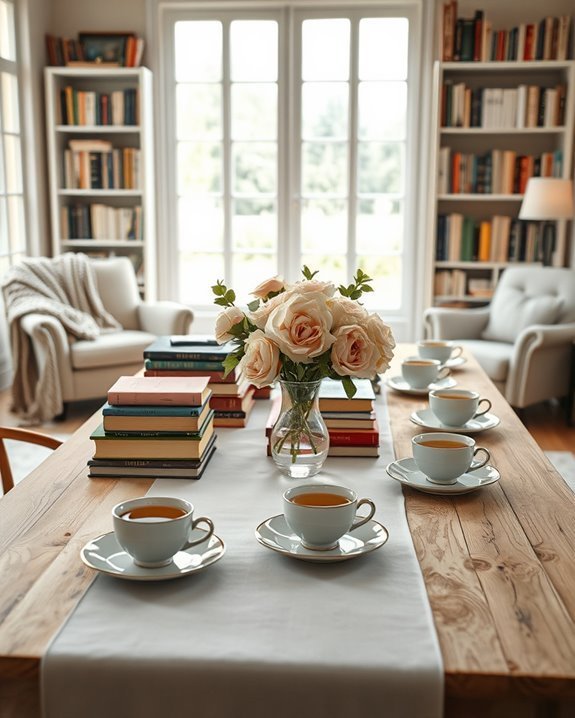 intimate book club gathering