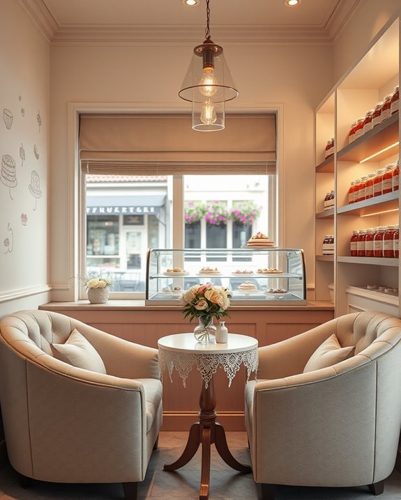 intimate dessert shop corners