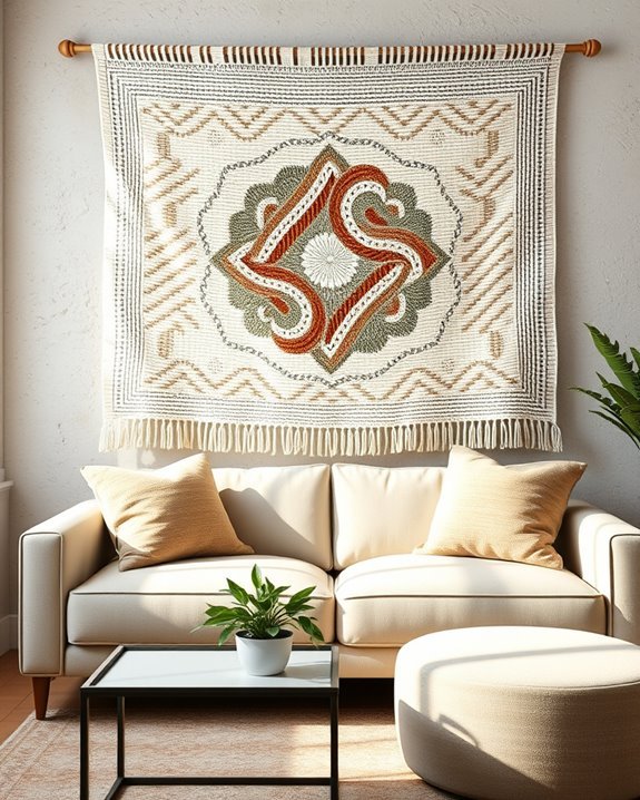 intricate woven wall decor