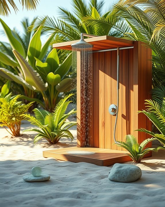 invigorating coastal shower experience