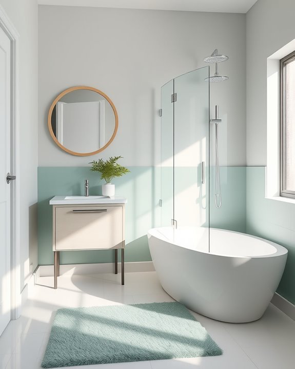 invigorating gray and mint