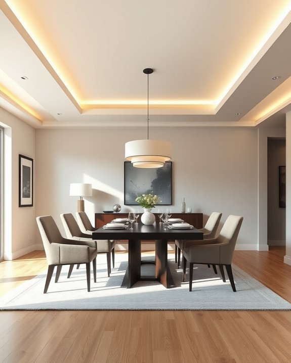 inviting ambient ceiling lighting