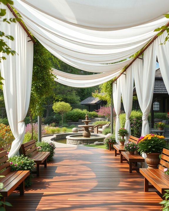 inviting canopy walkway atmosphere