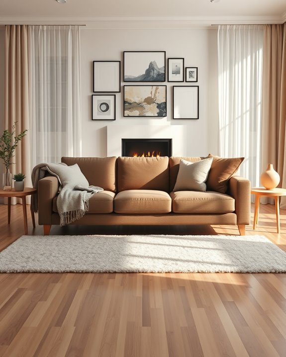 inviting dark beige centerpiece