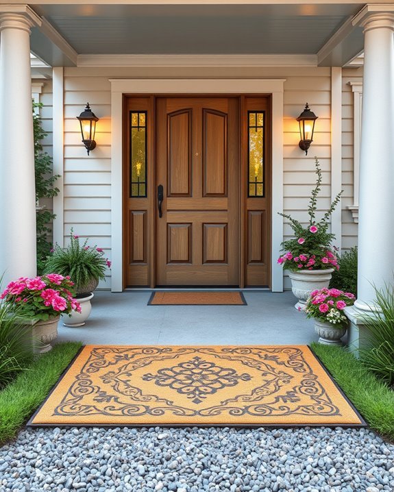 inviting eco friendly doormats