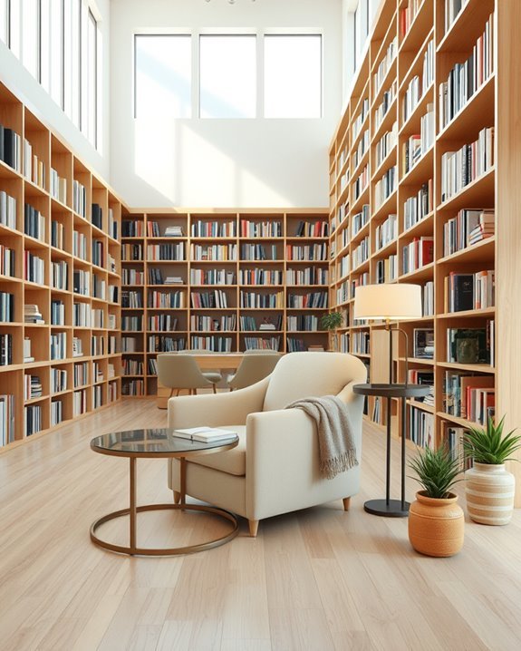 inviting multifunctional reading space