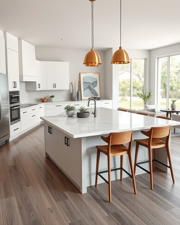 inviting open kitchen design