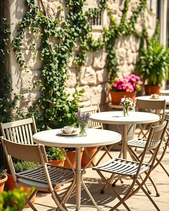 inviting outdoor caf atmosphere