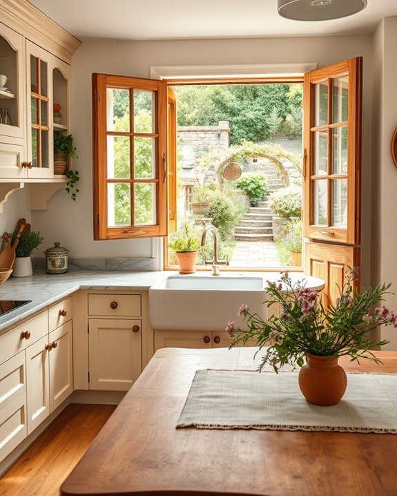 inviting outdoor kitchen access