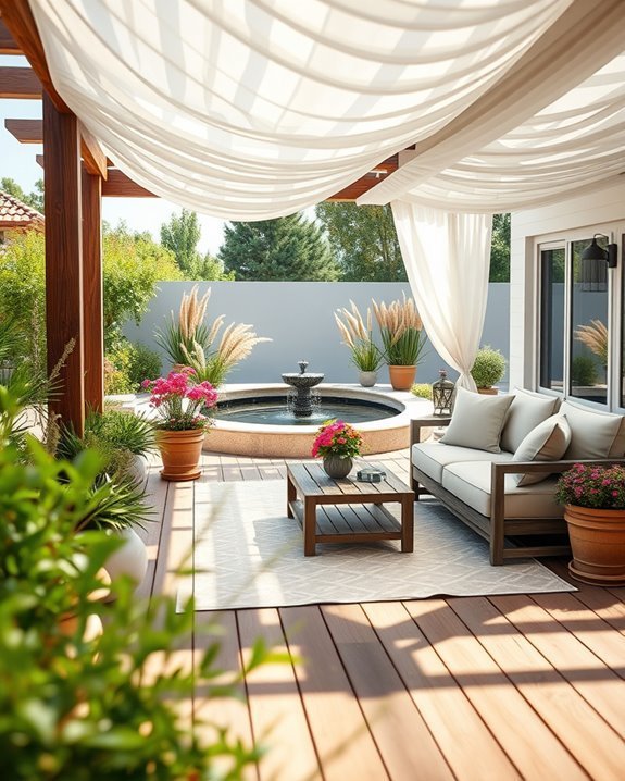 inviting outdoor living space