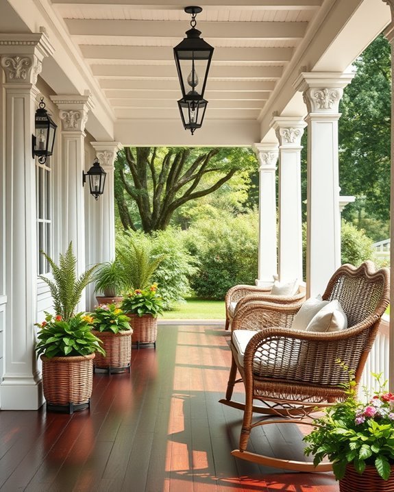 inviting outdoor relaxation space