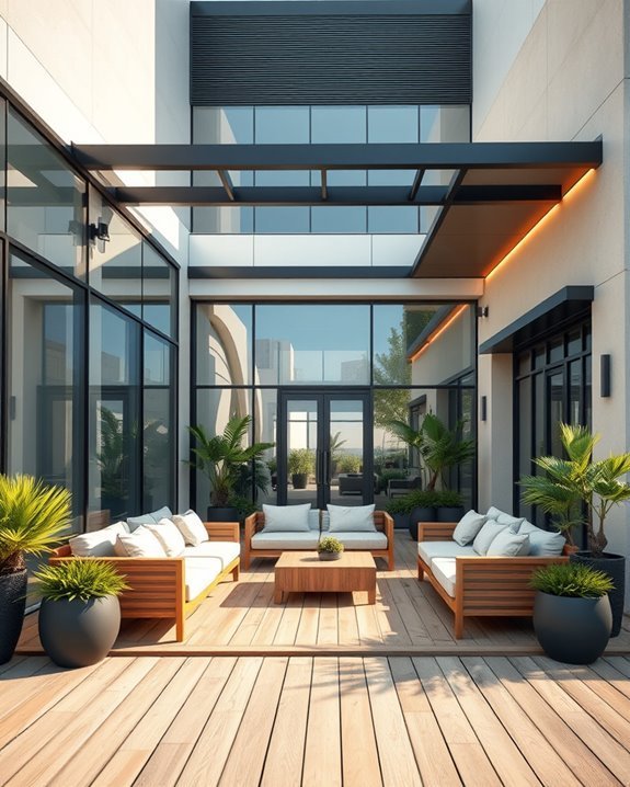 inviting outdoor relaxation spaces