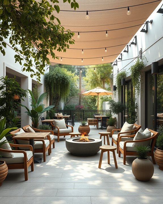 inviting outdoor seating spaces