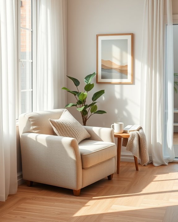 inviting reading corner nook