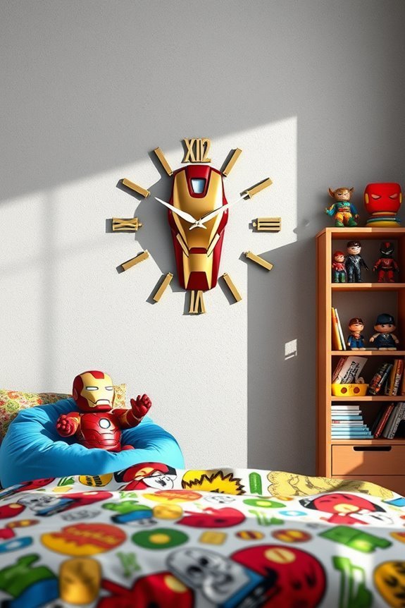 iron man themed wall clock