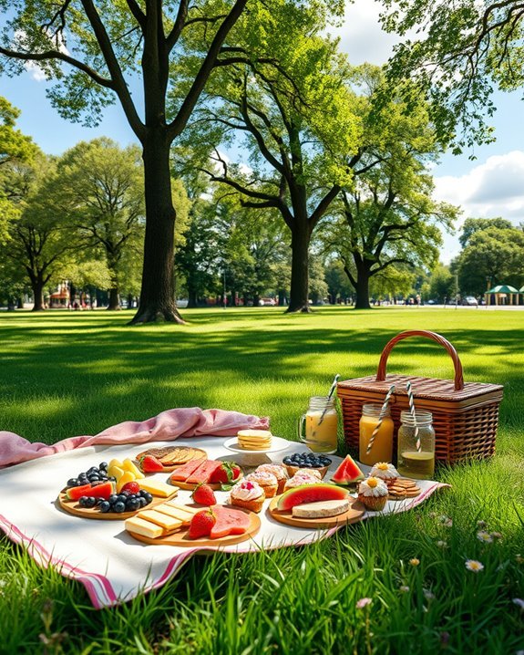 joyful outdoor picnic celebration
