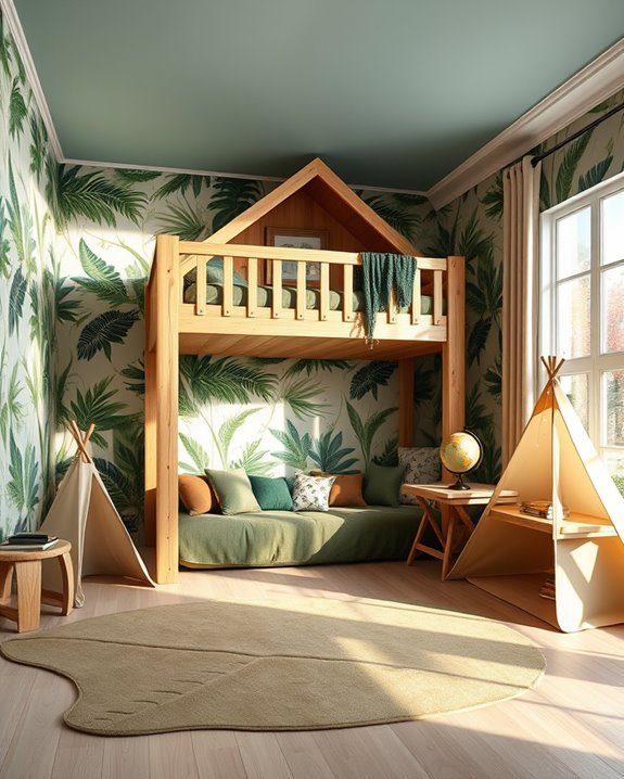 jungle themed adventure bedroom retreat