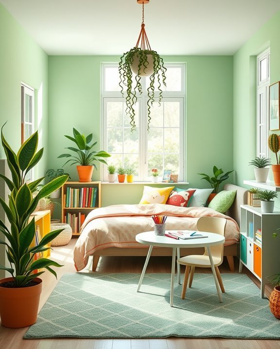 kid friendly indoor plant decor