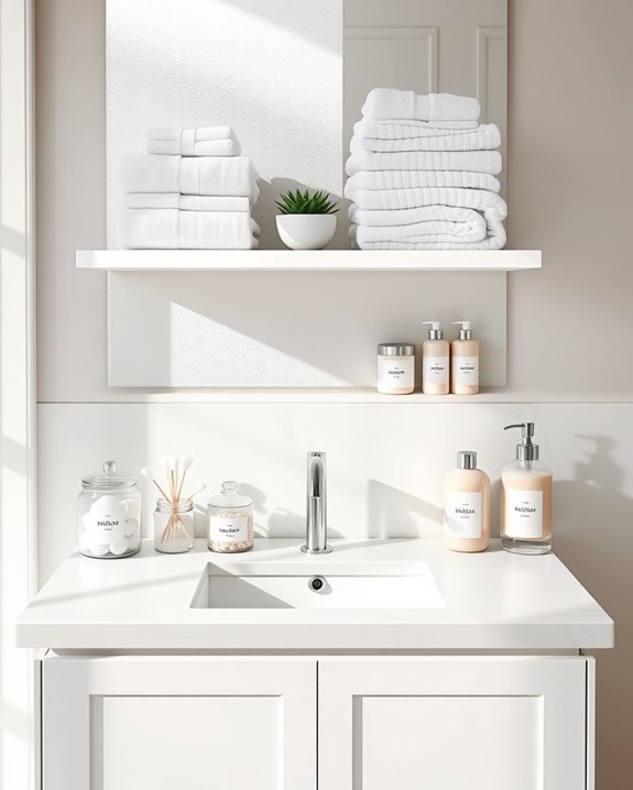 label containers for organization