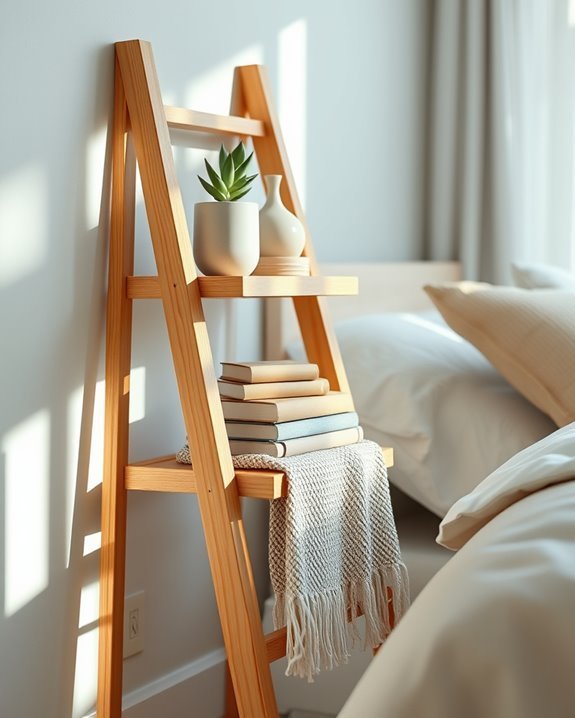 ladder nightstand rustic charm