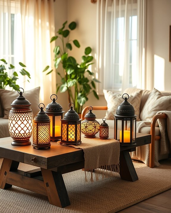 lanterns create cozy ambiance
